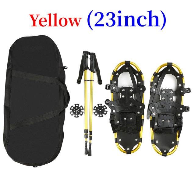 Snow Shoes with Adjustable Poles Carry Bag Set