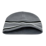 Peak   Navy Striped Comfort Beanie