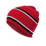 Peak   Red Striped Comfort Beanie